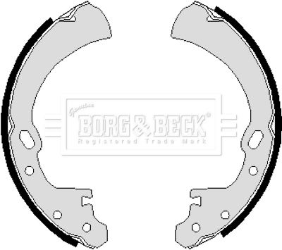 BORG & BECK Комплект тормозных колодок BBS6022